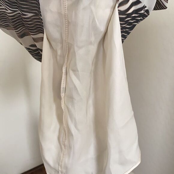 Bebe V-Neck Color Blocked Printed Dress Resort Cruise Boho Vacation Event - Picture 10 of 12